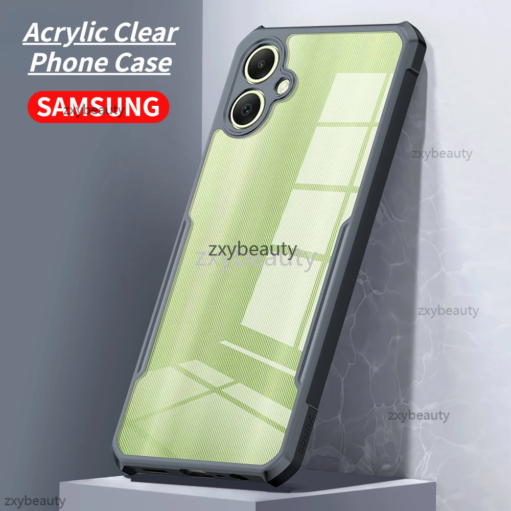 SAMSUNG สําหรับsamsung Galaxy A06 A05 A04 5G 2024 กรณีอะคริลิคโปร่งใสสําหรับSamsungA06 A04E SamsungA05 SamsungA04 4Gเกราะกันกระแทกป้องกันกรณี