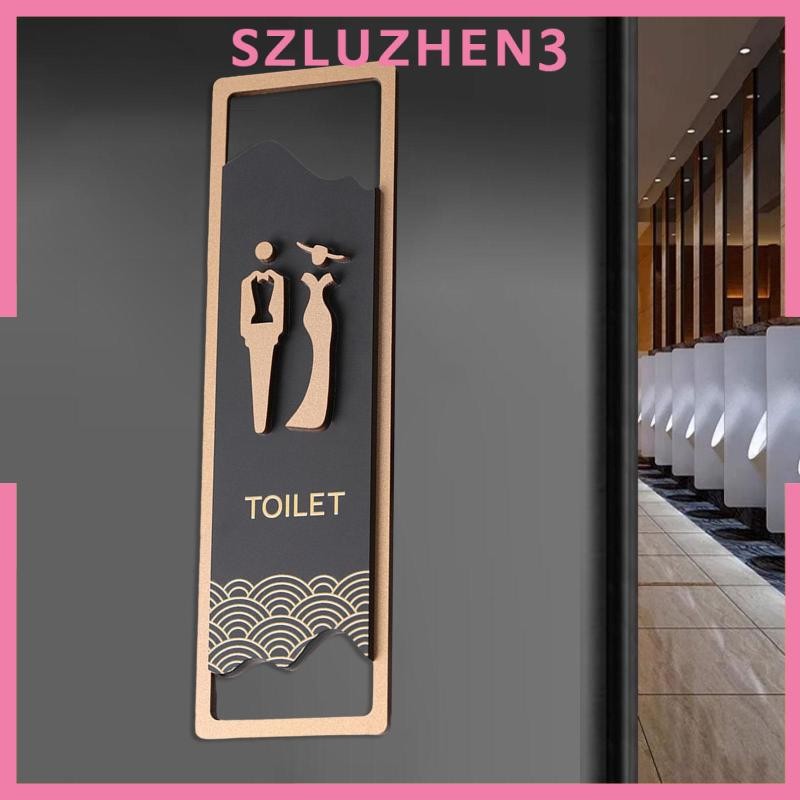 [Szluzhen3] ป้ายอะคริลิค สําหรับติดผนังห้องน้ํา ประตูสาธารณะ สํานักงาน
