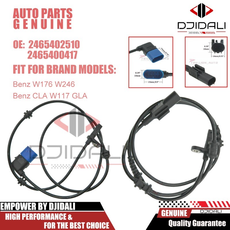 ด้านหน้าด้านหลังซ้ายขวาความเร็วล้อเซ็นเซอร์ ABS สําหรับ Mercedes-Benz W176 W246 CLA W117 GLA A2469059402 ก2465402510 2465400417 2465402510