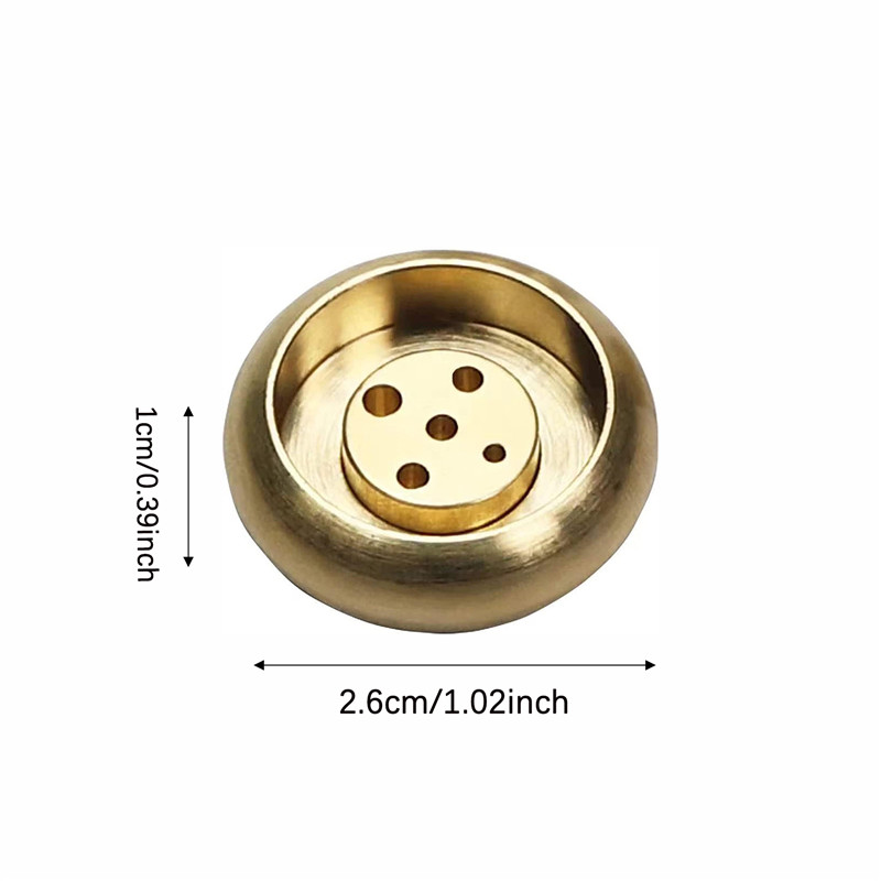 ตกแต่ง  ทองแดงบริสุทธิ์เก้าหลุมธูปแทรกขาตั้งธูปลวดกระถางธูป ตามมาตรฐาน ทองแดงบริสุทธิ์เก้าหลุมธูป - รูปที่ 7