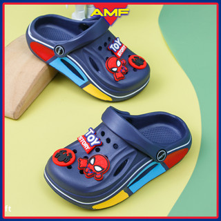 [𝐀𝐌𝐅]  Breathable With Jibbitz Cute Design Clogs Sandals For Kids Boys