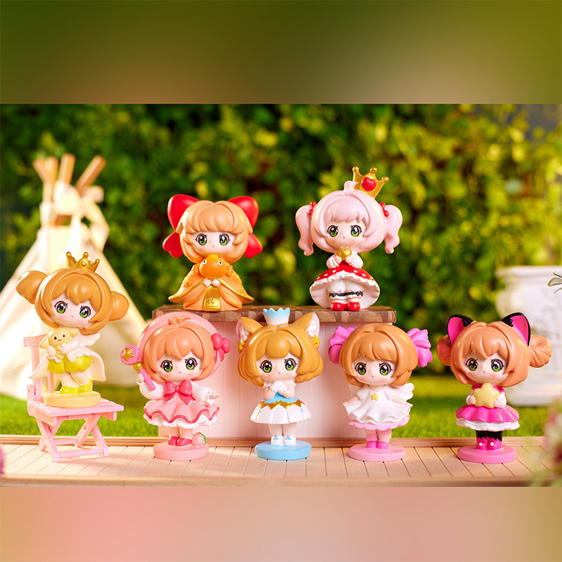 อนิเมะที่สร้างสรรค์แบบเดียวกับที่นิยมในโลกออนไลน์ Magical Girl Sakura Blind Box Trendy Play Handle H