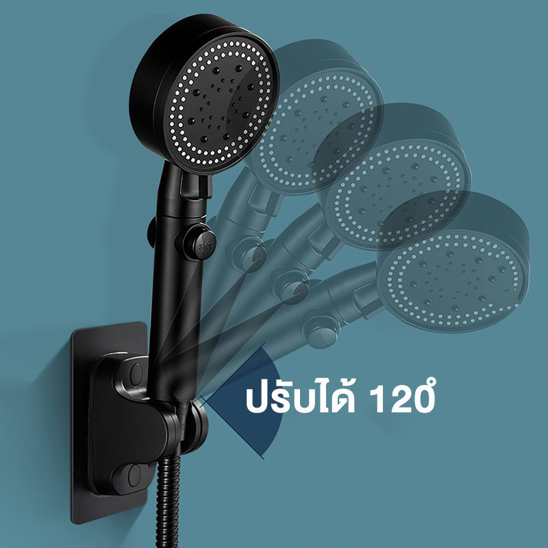 พร้อมส่ง มาดามก๊อก ขาแขวนแบบแปะ ไม่ต้องเจาะผนัง ปรับองศาได้ ที่แขวนฝักบัวแบบแปะ - รูปที่ 2