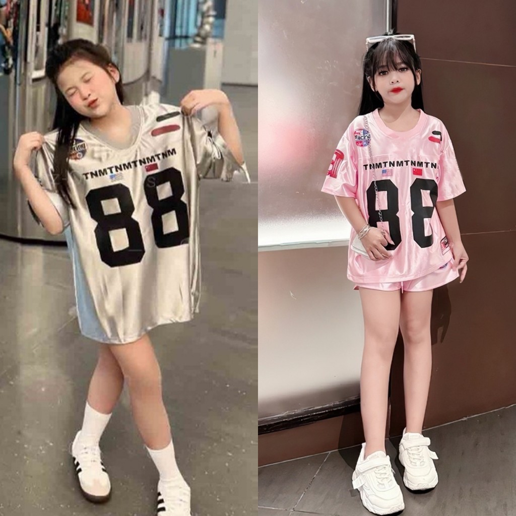 [ขนาด90-150]เสื้อยืดเด็กสไตล์เกาหลีน่ารักเลขที่.88พิมพ์เสื้อยืดเสื้อเด็กทารกชายหญิงฤดูร้อนเสื้อฟุตบอล ที่รัก แม่ แนวโน้มสุดฮอต2024