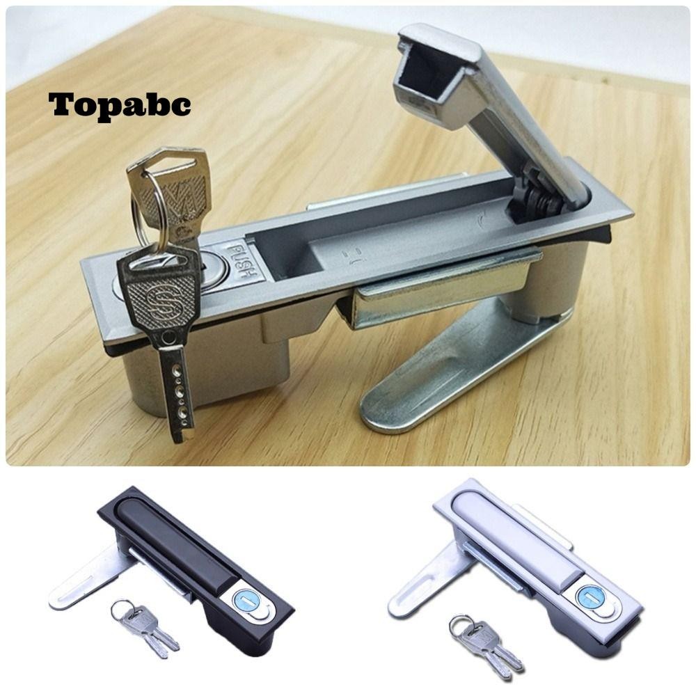 MS818/490 Aluminum Alloy Black Flat Lock Control Cabinet Mechanical Door Lock