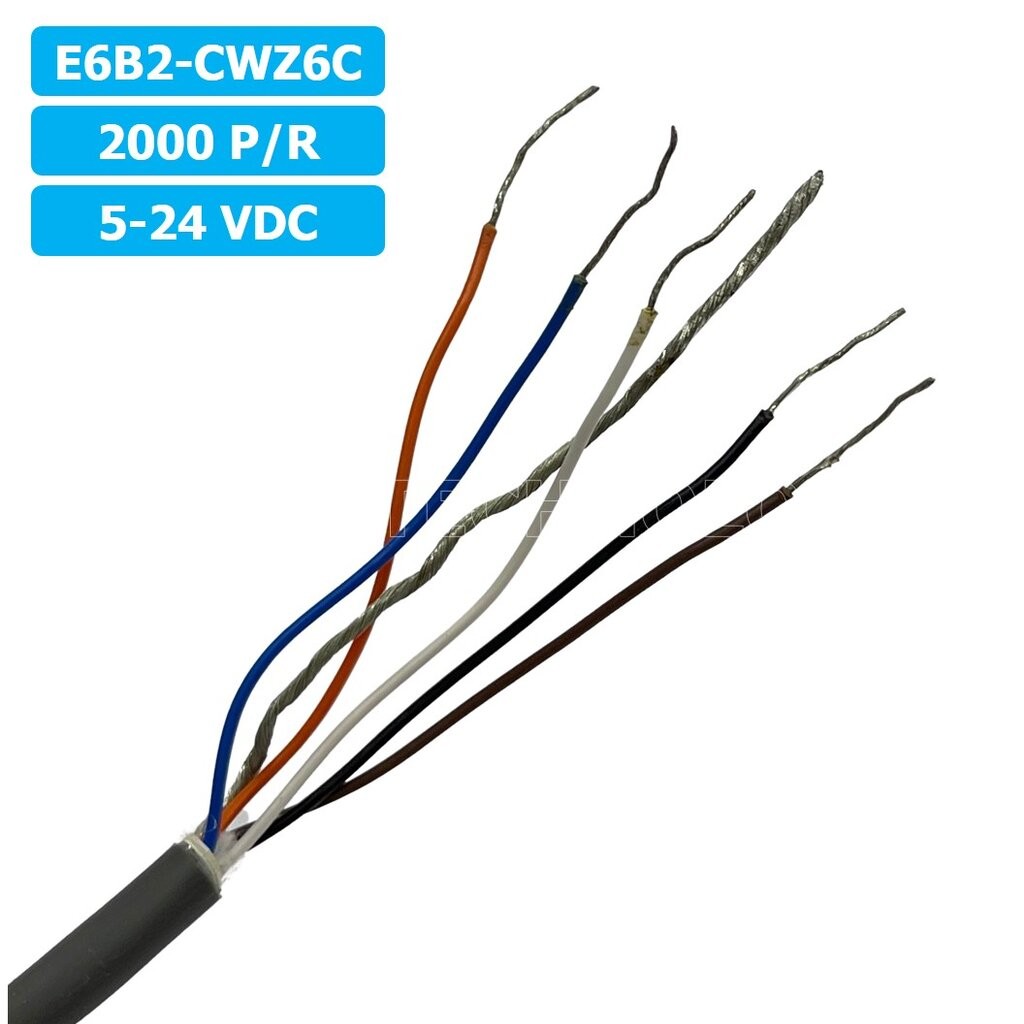 E6B2-CWZ6C 5-24VDC 100/360/600/1000/1024/2000P/R (Pulses/Revolution) โรตารี่เอ็นโค้ดเดอร์ ROTARY ENCODER INCREMENTAL ...