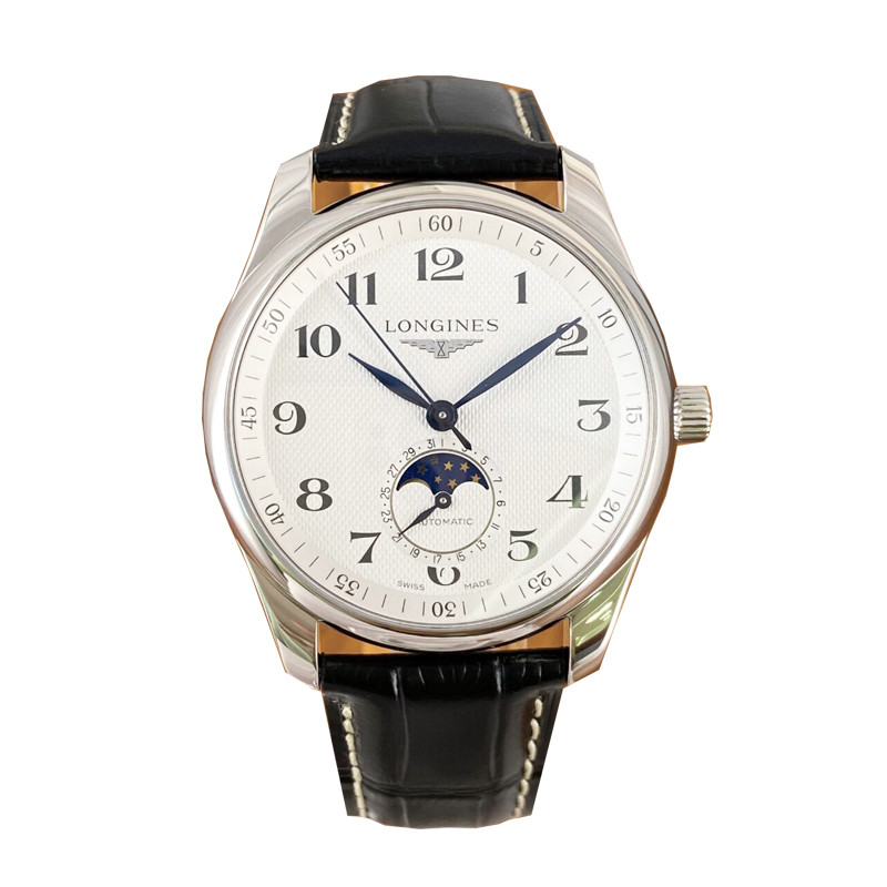 Longines ครบชุด Longines Master Longines Four-Hand Moon Phase 40 นาฬิกาเส้นผ่านศูนย์กลางอัตโนมัตินาฬ