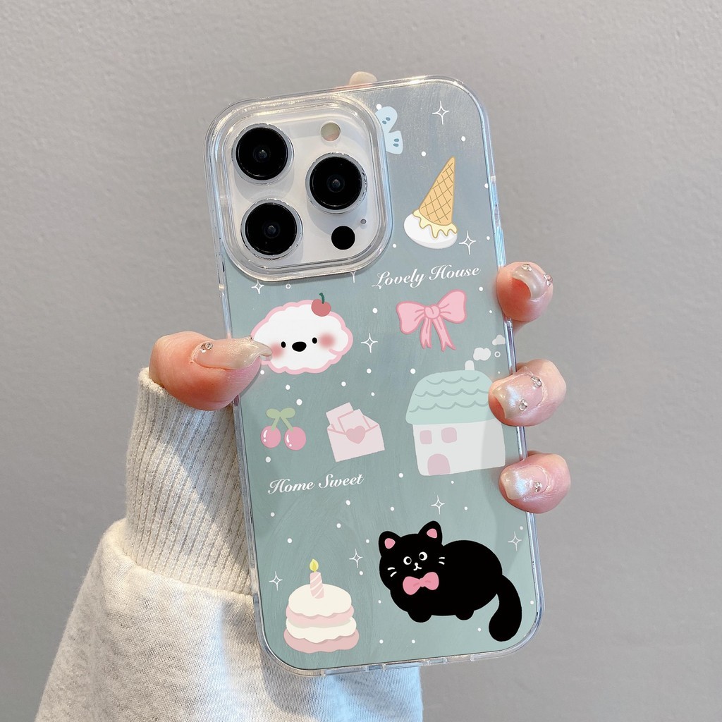 แมวน่ารักสำหรับ Honor X9a X9b 200 100 90 80 70 60 50 Pro Magic 6 5 PRO MATE 50 40 30 PLUS P70 50 40 30 nova 10 11 12 5 6 7 fullcover กันกระแทก SHINY Case
