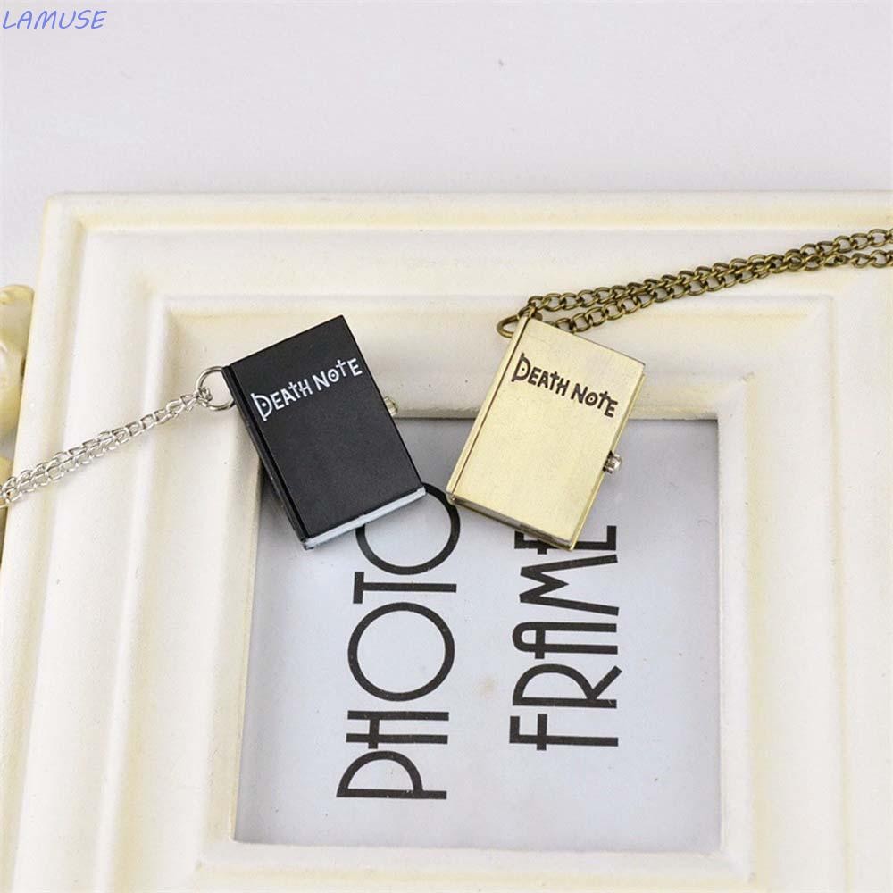 Lamuse Death Note จี้แฟชั่น Bronze เครื่องประดับอะนิเมะนาฬิกาพกสีดํา