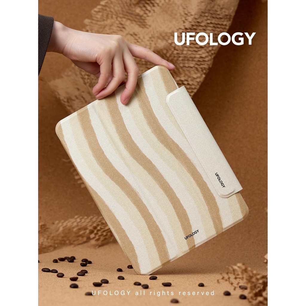 Ufology Original ipadair4/5 เคสป้องกัน 2021 กรณี 2022 แม่เหล็กสองด้าน mini6 แบนกรณี ipad2020 มือวาด 