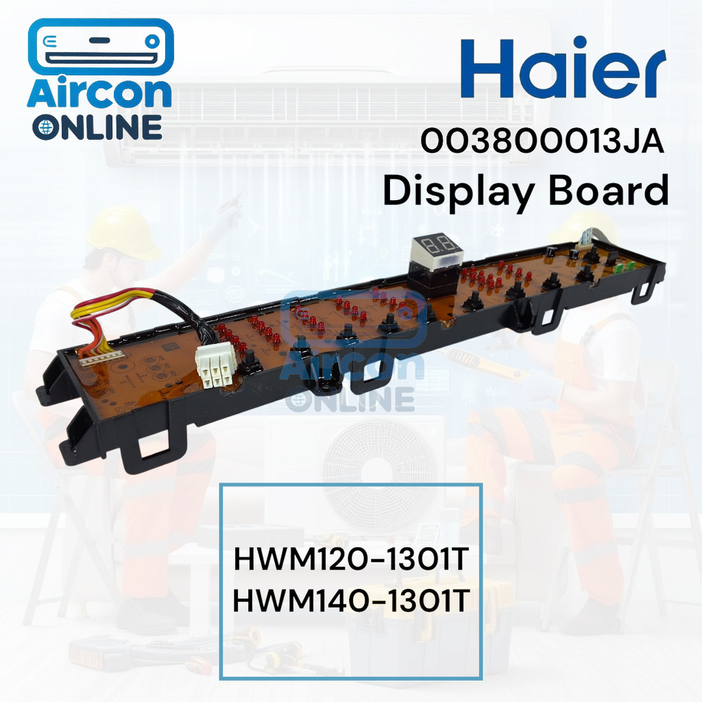 Display Board. เครื่องซักผ้า Haier รุ่น HWM120-130T และ HWM140-1301T รหัส 0031800013JA