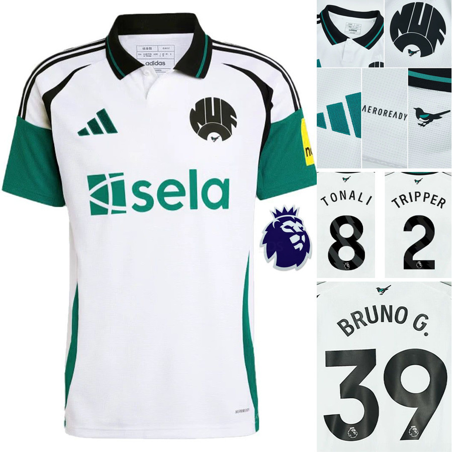 Top QualityS-4XL Newcastle United 24-25 Third Away Fan Edition, Number 39, เสื้อฟุตบอล Gillingham
