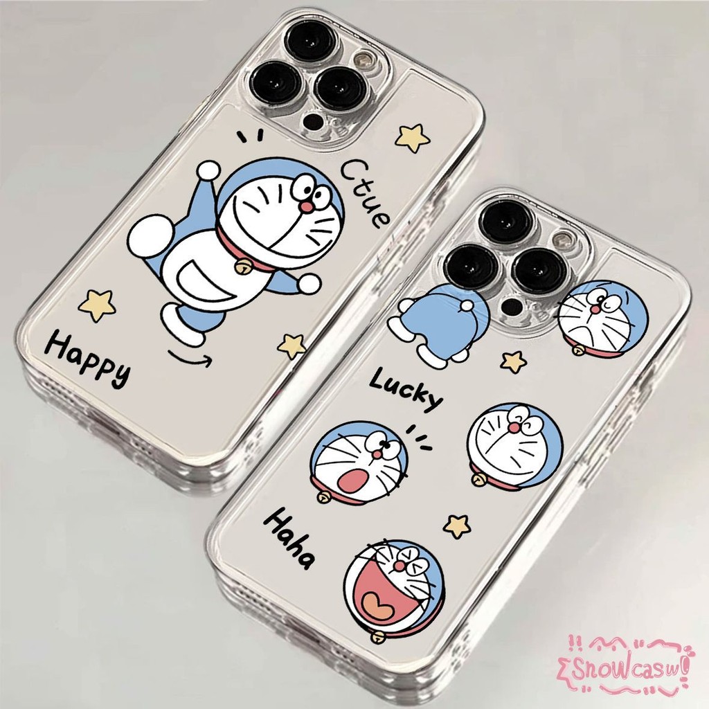 รูปแบบการ์ตูนโดเรมอนคู่รักสุดน่าร เคสOppo A17 A15 A38 A57 A74 A18 A16 A54 A7 A54 A58 A9 A54s A53 A16K A3s A1K A76 Reno 5