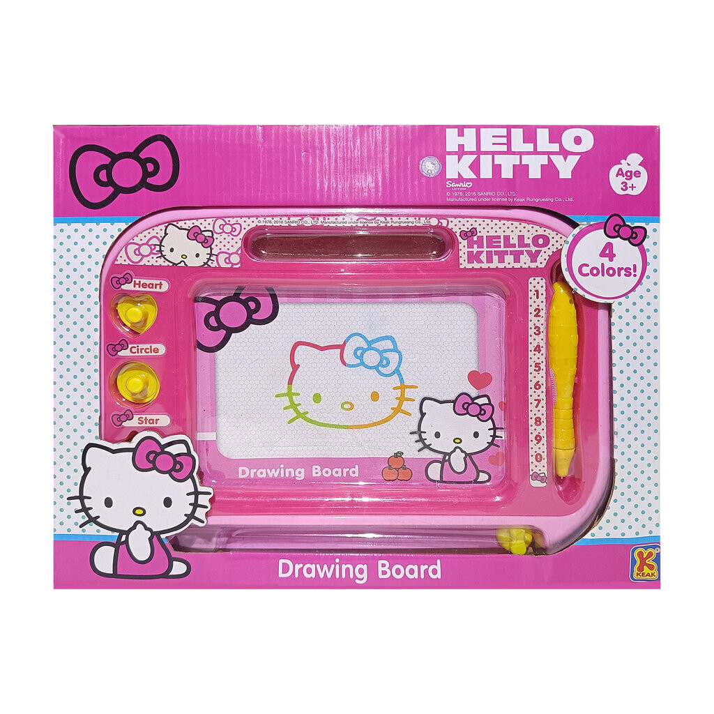 กระดานวาดเขียน 4 สี แม่เหล็ก ลายการ์ตูน หัดเขียนแล้วลบได้ ของเล่นเสริมทักษะ Smart Board Cartoon 4 Colors Drawing Vani...