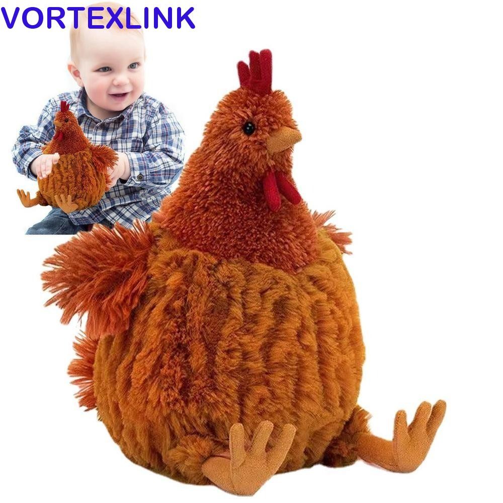 Vortexlink Jellycats ไก่ Plushie ตุ๊กตา, Clooney Rooster Cecil Chick Cecil ตุ๊กตาไก่จําลอง, น่ารักนุ่มจําลอง Bessie Chick เด็กของเล่นเด็กผู้หญิง