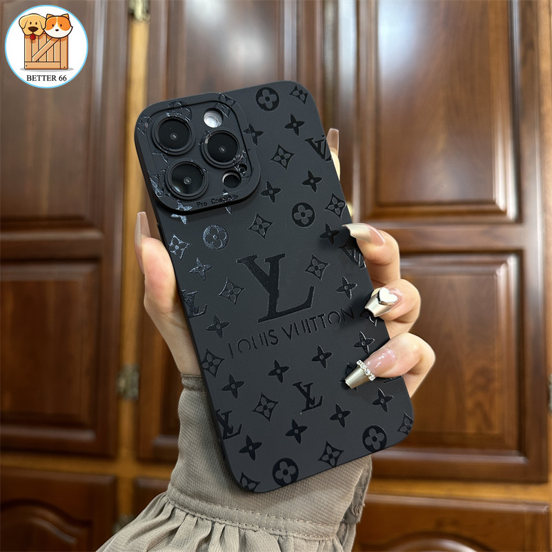 เคสโทรศัพท์ป้องกัน LV ระดับพรีเมียมเหมาะสําหรับ IPhone X XR XS Max หรูหรา 11 12 13 14 15 Pro Max14 15plus Anti Drop Tide ยี่ห้อป้องกันกรณี