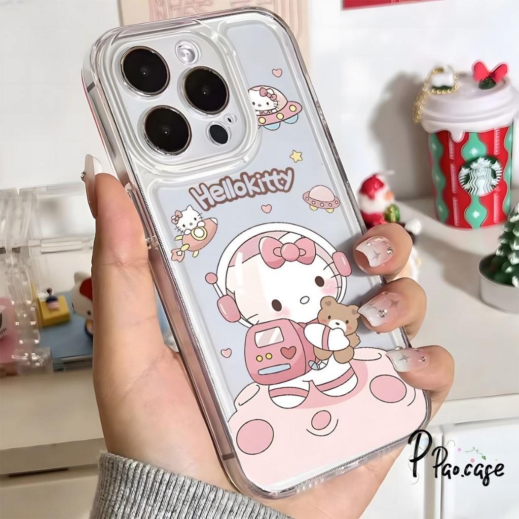 น่ารัก HelloKitty หมีน้อย เข้ากันได้เคสไอโฟน 13 11 XR 15 Pro Max 7 Plus 14 12 Pro Max XS X Max 7 15 14 8 Plus SE2020