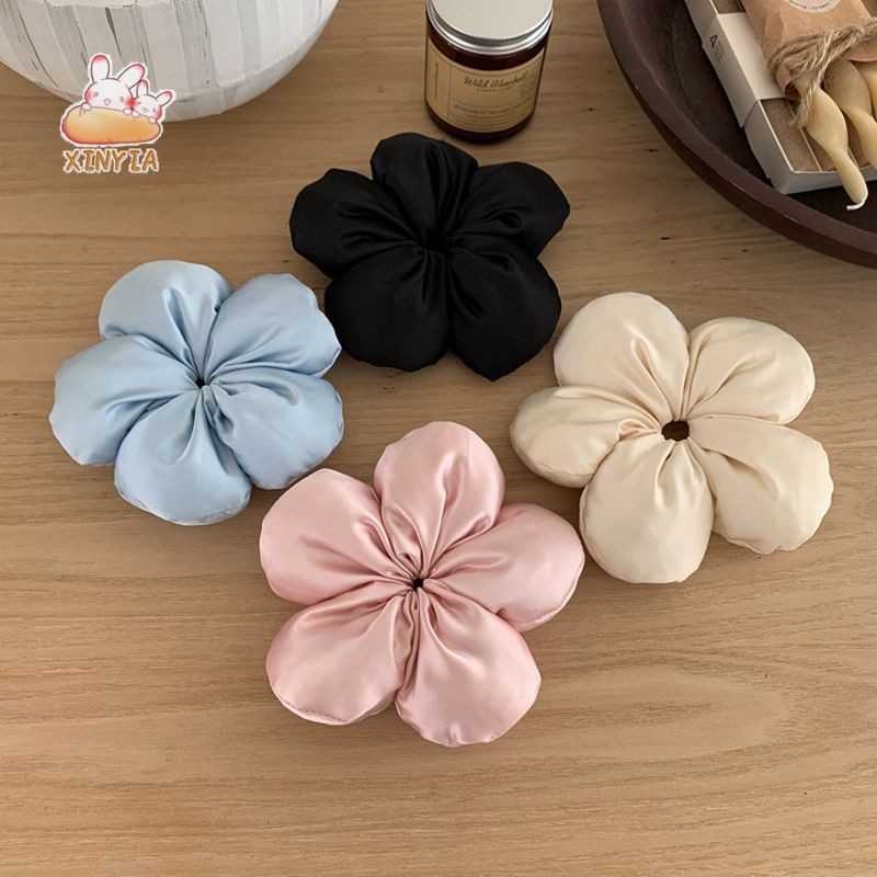 ยางรัดผมดอกไม้สามมิติ เชือกคาดผมขนาดใหญ่สุดหวาน เครื่องประดับผมใหม่ปี 2024ใหม่XINYIA.TH - รูปที่ 6