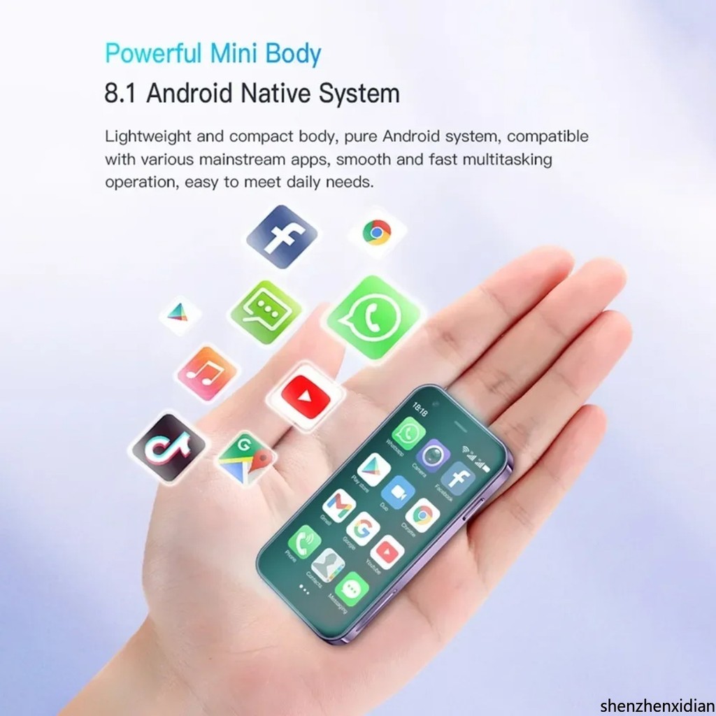 Xs15 Pro Series Mini Android8.1 โทรศัพท์สมาร์ท 3.0 นิ้ว2GB RAM 16GB ROM Dual SIM สแตนด์บายเล่น Store 3G โทรศัพท์เล็กๆน้อยๆของขวัญสําหรับคริสต์มาส - รูปที่ 2