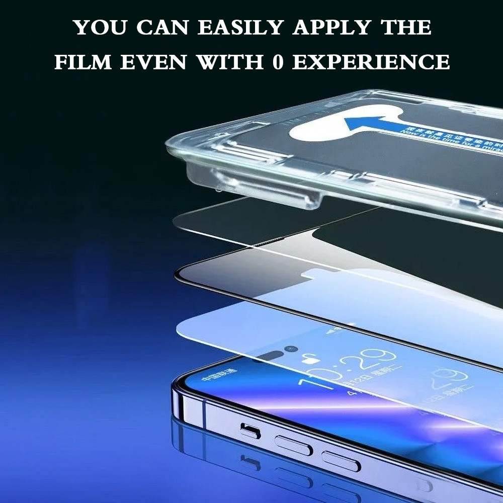 ฟิล์มติดง่าย for Realme C33 C53 C51 C51S C17 ฟิล์มกระจกกันรอย ฟิล์มใสใช้กับRealme 5 For oppo A60 A57 - รูปที่ 6