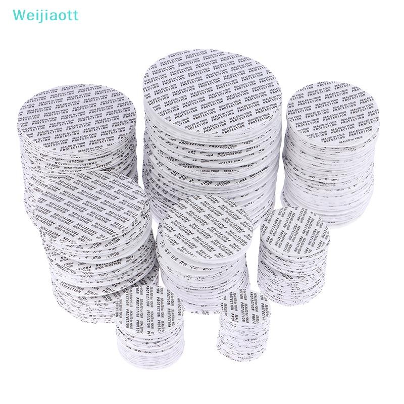 Weijiaott 200 ชิ้น Self-กาวโฟมความดัน Sensitive Seal Lining Tamper ทนซีลสําหรับเครื่องสําอาง Jar ขวดหม้อ 20 มม.-82 มม.AO