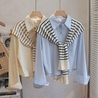 Jlookco_ J063 KEMEJA LENGAN PANJANG WANITA KOREAN STYLE