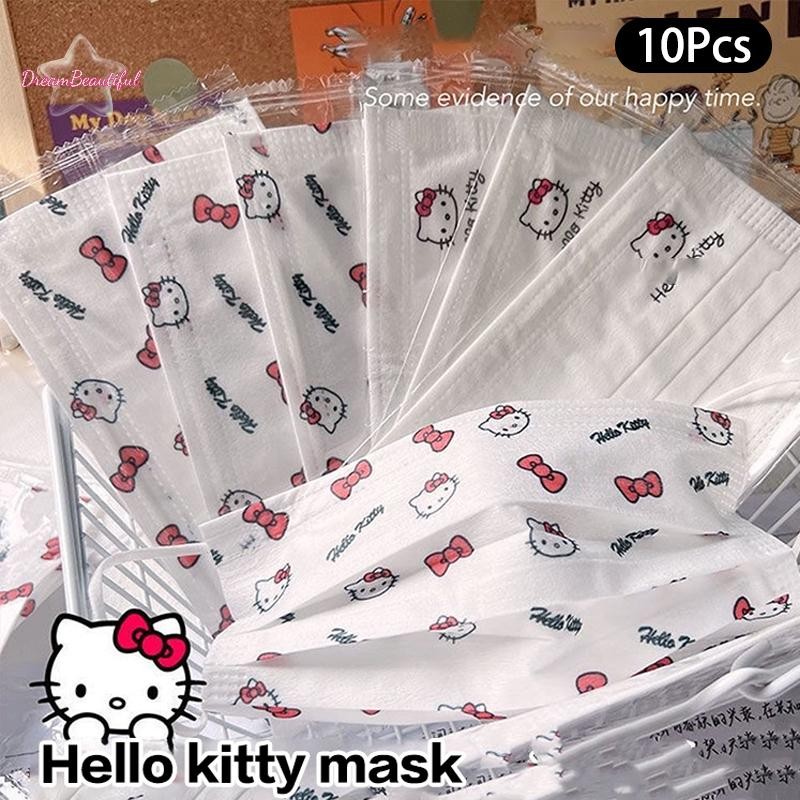 <DBFl>Hello Kittyน่ารักพิมพ์หน้ากากkuromi Pochacco Creativeส่วนบุคคลทิ้งหน้ากากป้องกันแสงแดดบรรจุอิสระใหม่