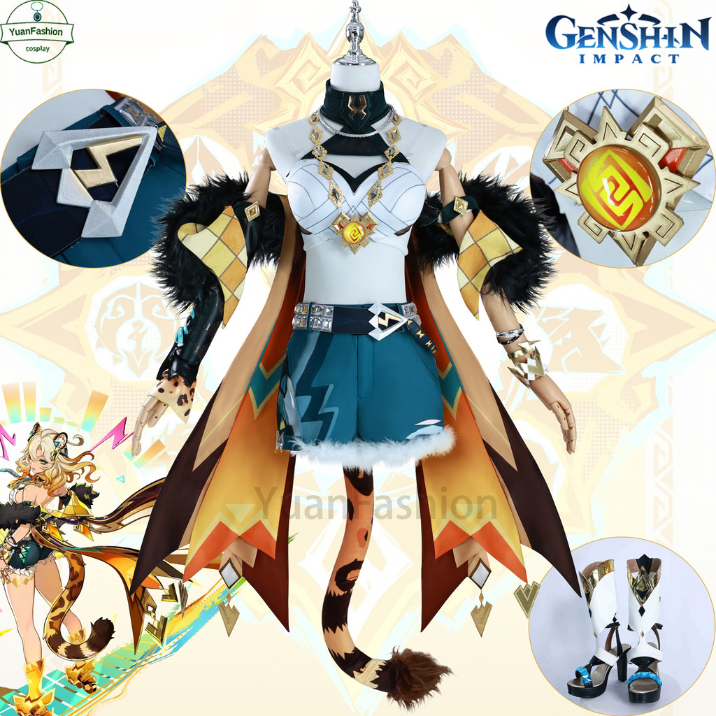 คอสเพลย์ Xilonen จาก Genshin Impact ชุดคอสเพลย์สมบูรณ์แบบ