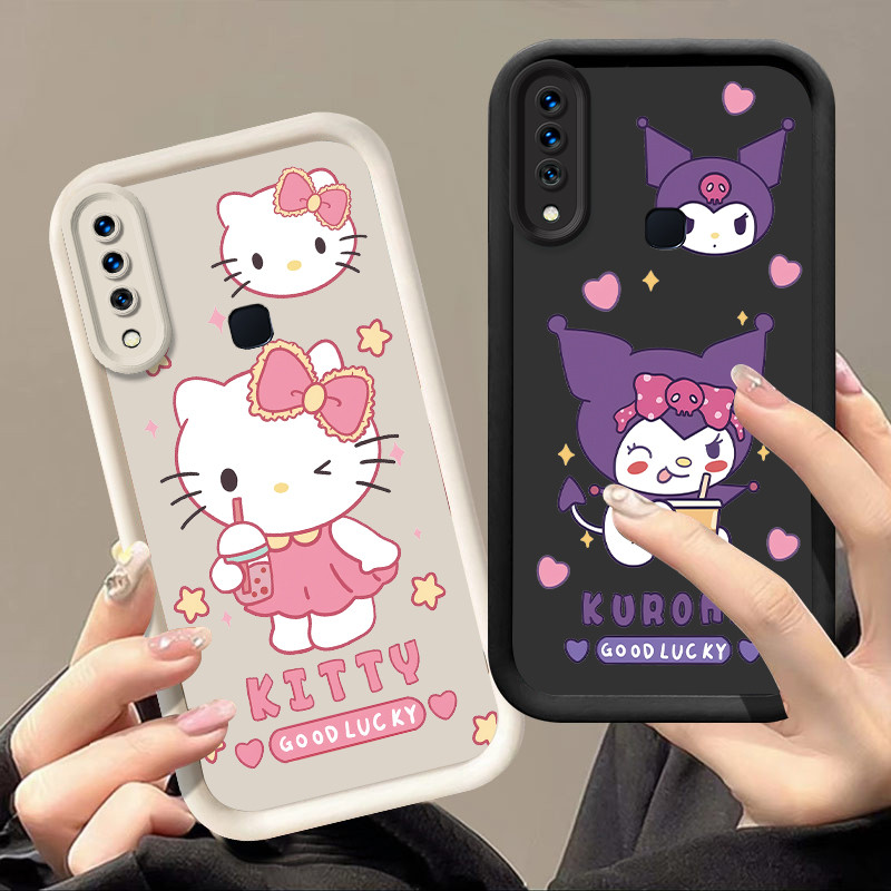 เคส vivo y11 Hello kitty&Kuromi เคสโทรศัพท์สําหรับ กรณี vivo y12 y15 y17 u10 กรณี bts