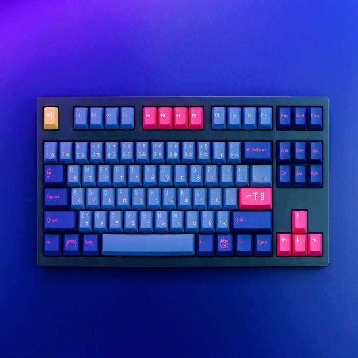 Gmk Kabukicho keycaps 129 คีย์ keycaps โปรไฟล์เชอร์รี่ DYE-SUB ส่วนบุคคลสําหรับคีย์บอร์ดแบบกลไก