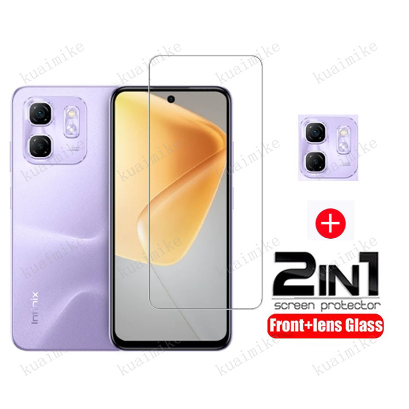 ฟิล์มกระจก สำหรับ Infinix Hot 50i กระจกนิรภัย HD ป้องกันหน้าจอ สำหรับ Infinix Hot 40i 30i 12i 20i 50 30 20 12 Play 40 Pro 11s NFC Smart 9 8 5 Pro 7 6 HD ฟิล์มกระจกกันเลนส์กล้อง & ฟิล์มหลัง
