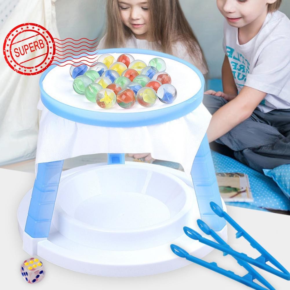 Zoodmall Ice Breaking Penguin Game Brain Hand Eye Parent-child Competition Bead Thin Ice Game สําหรั