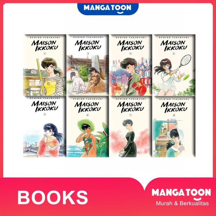 Manga: Maison Ikkoku Collectors Edition โดย Rumiko Takahashi 10 เล่ม (อังกฤษ) - MangaToon