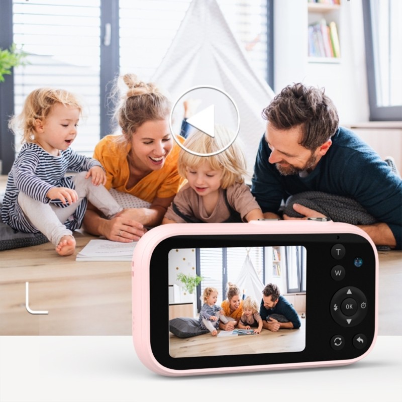 NERV H17 กล้องขนาดเล็กกล้อง 4800x6400 1080P กล้องดิจิตอลสําหรับเด็กผู้หญิงวันเกิดน้ําหนักเบา