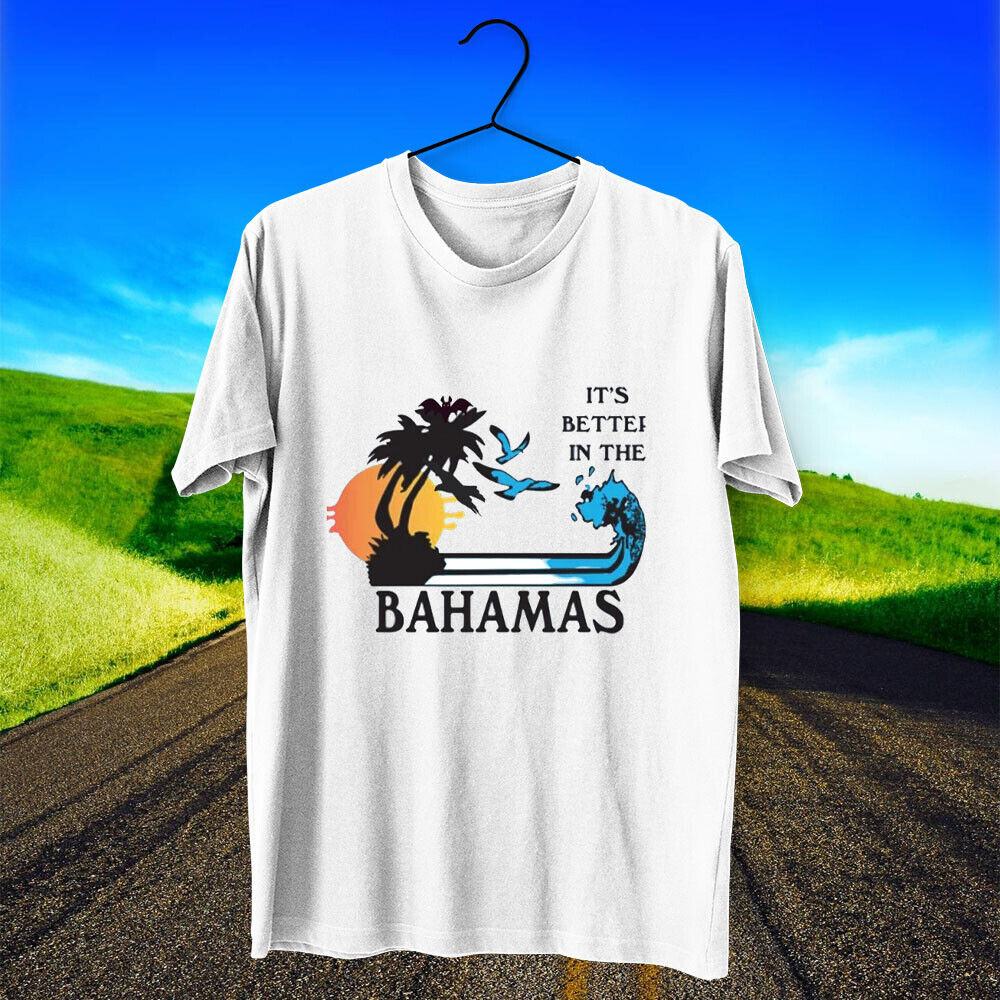 เสื้อยืดผ้าฝ้ายโลโก้ภาพยนตร์ Bahamas Size