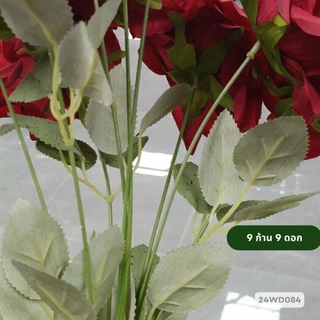 กุหลาบโลลิต้า 9 ดอก ช่อ 9 ก้าน ต้นสูง 48 cm ดอกไม้ประดิษฐ์สีสันสวยสดใส Flowers
