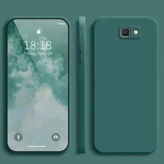 เคส Samsung J7 Prime สีทึบ Samsung J7 Prime เคสซิลิโคนป้องกันการตกสีธรรมดาเรียบง่าย YT
