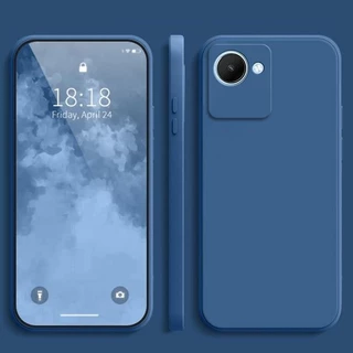 เคส Realme C30 C30S สีทึบ Realme C30S , เคสซิลิโคนป้องกันการตกสีธรรมดาเรียบง่าย YT