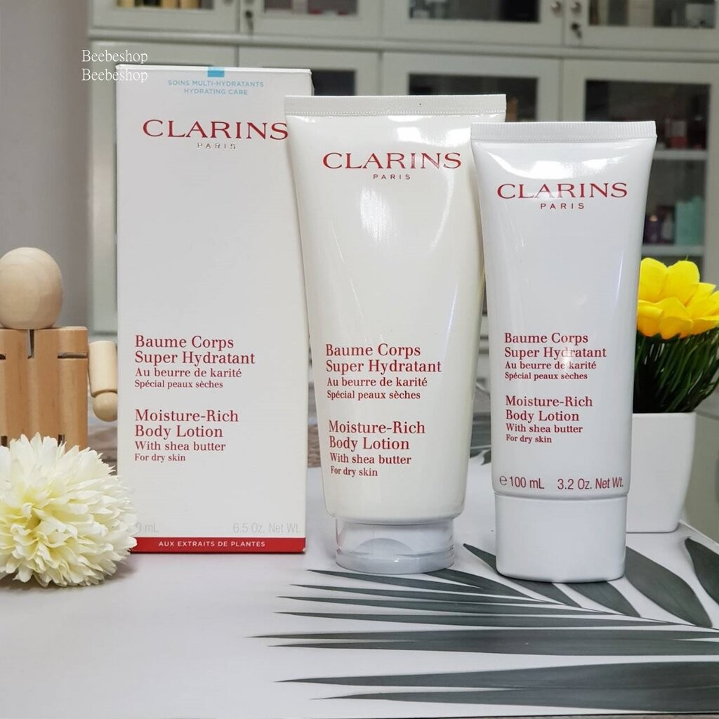 บอดี้ครีม CLARINS Moisture Rich Body Lotion 100ml 200ml ครีมบำรุงผิวกาย สำหรับผิวแห้ง