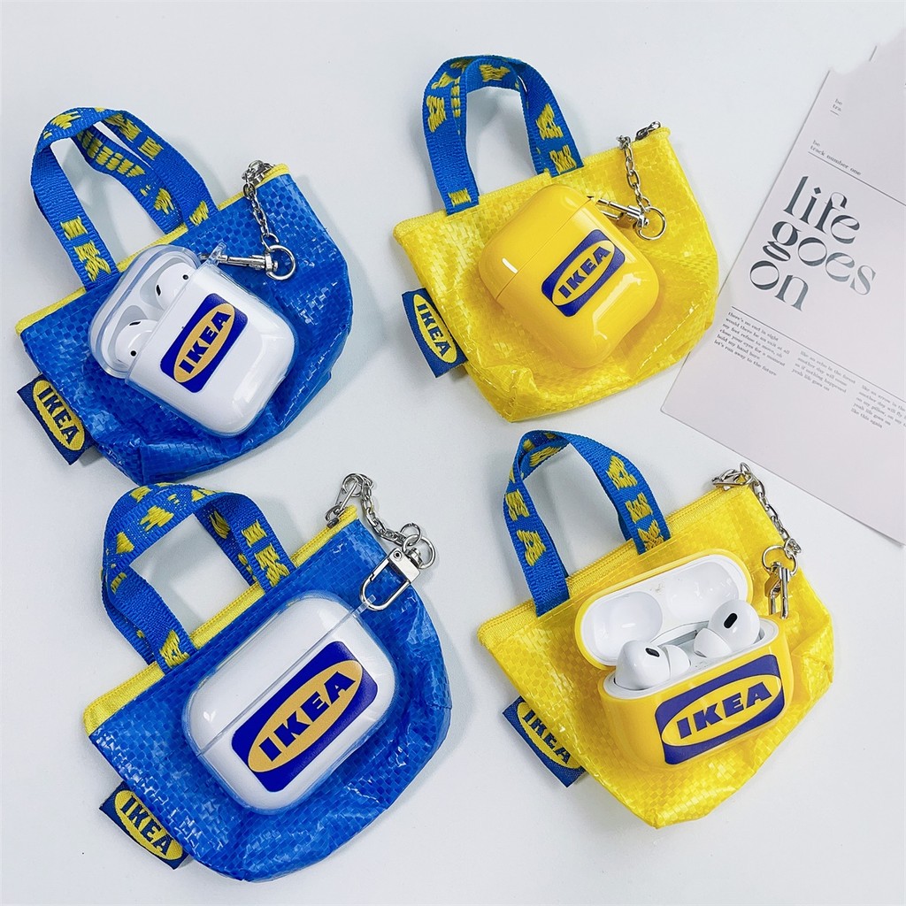 IKEA TPU Cover Casing Shell สําหรับ AIRPODS 4ANC PRO3 1/2/3 PRO เคสป้องกัน