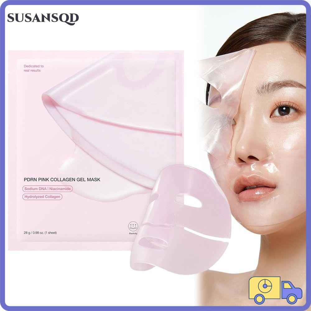 Susansqd Collagen Gel, Pink Collagen Overnight Face, Hot Jelly Gel Firming Moisturizing Pore Care Fa