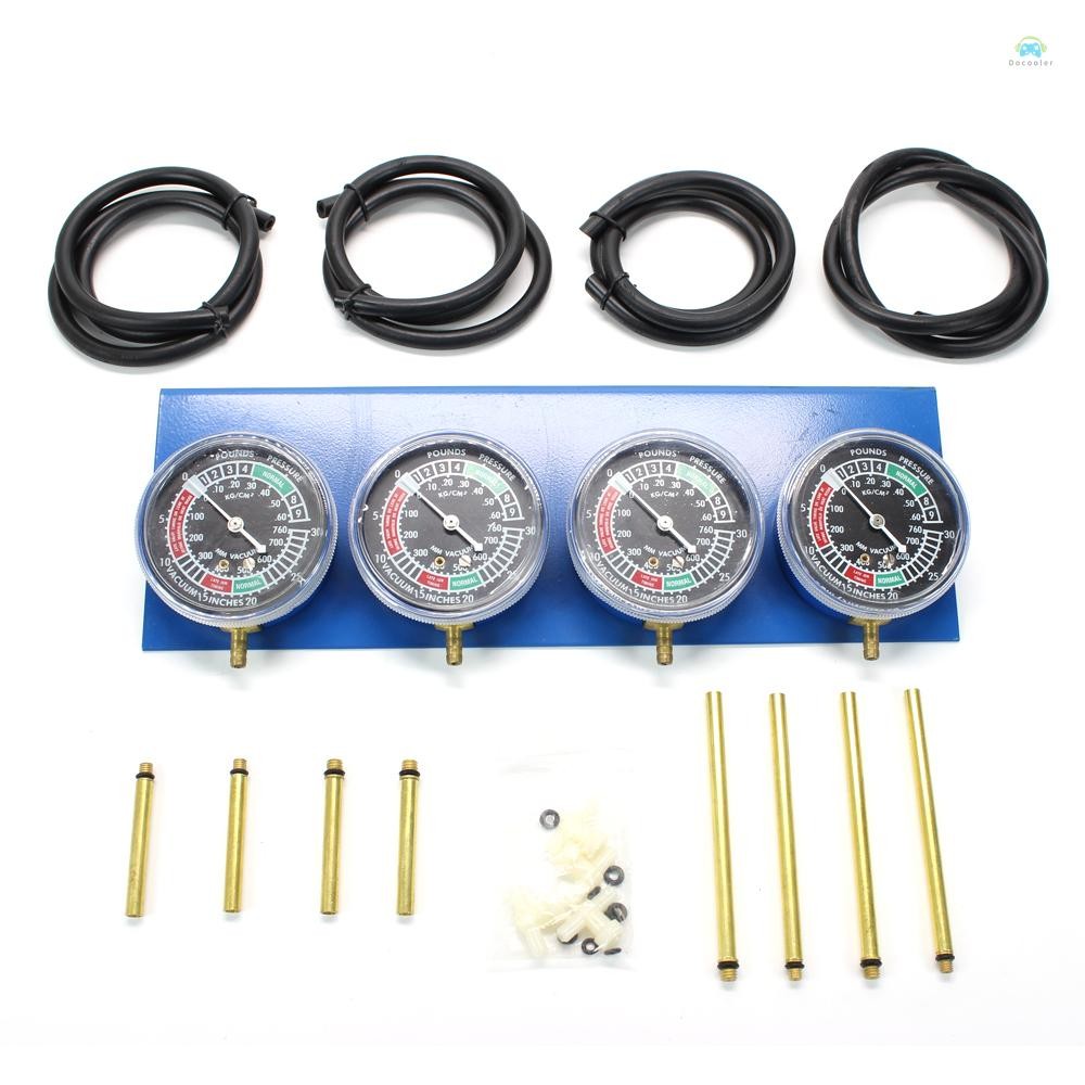 Yb1 สูญญากาศ Gauge4 กระบอกคาร์บูเรเตอร์ Synchronizer ชุดมาตรวัดสูญญากาศ Balancer Sync Balancing Gauges สําหรับรถจักรยานยนต์มอเตอร์ไซด์ Carbs