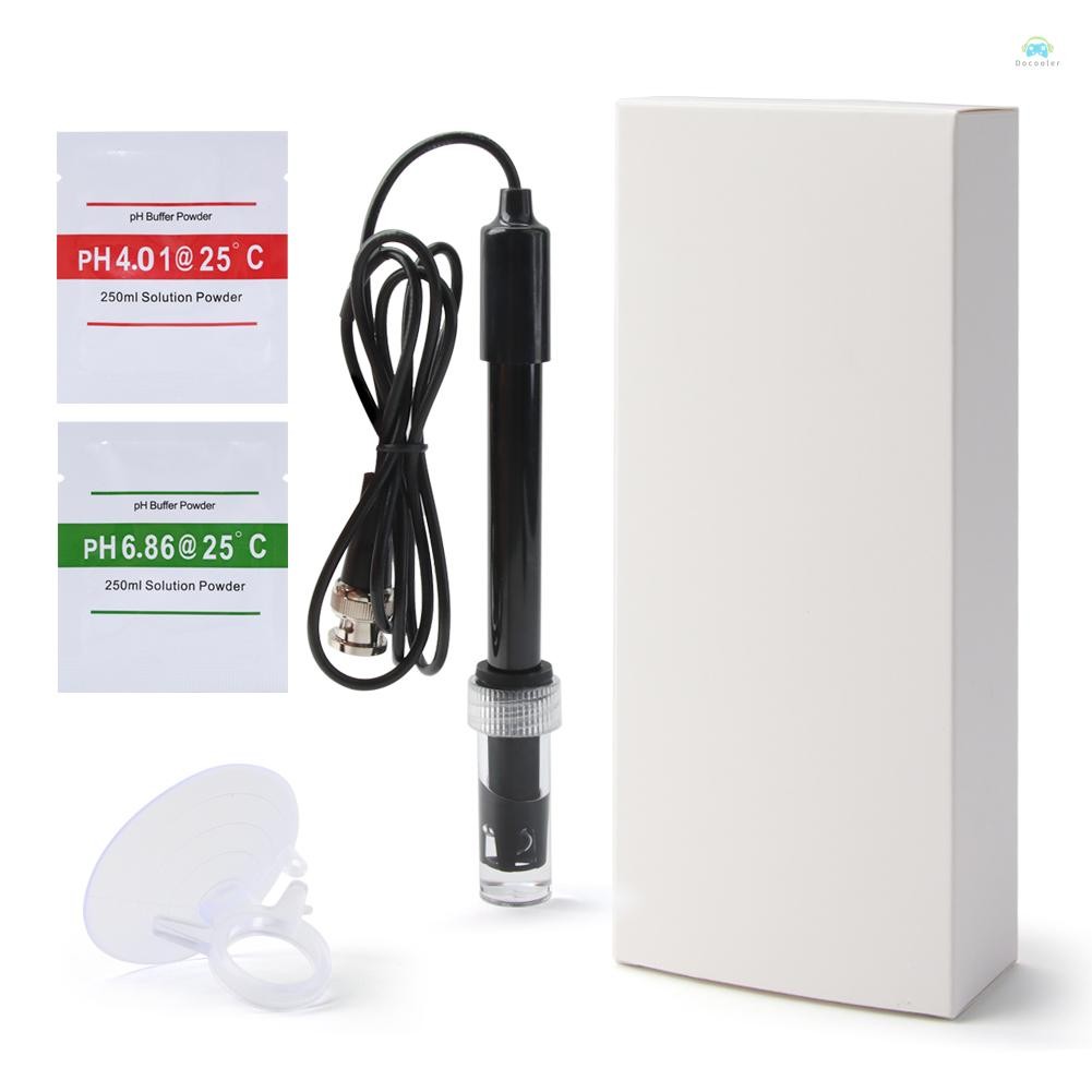 Yb1 คุณภาพเครื่องวิเคราะห์PH เปลี่ยน Probe Aquarium Hydroponic ห้องปฏิบัติการ Electrode PH Meter Probe BNC Connector PH Meter Sensor