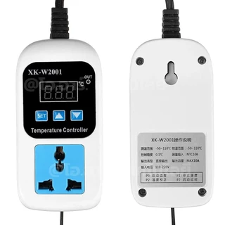 XK-W2001/XK-W2008 220VAC ปลั๊กควบคุมอุณหภูมิ/ปลั๊กควบคุมความชื้น Digital Temperature Controller / Humidity Controller...