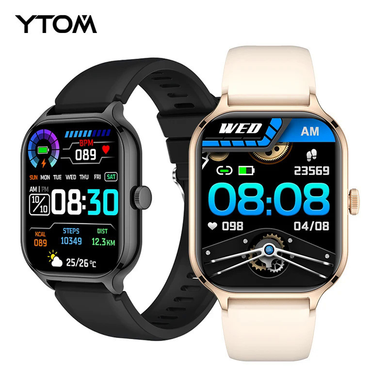 YTOM SmartWatch 2.01 inch hryfine Smart Watch For Men Women Gift Full Touch Screen Sports Fitness Wa