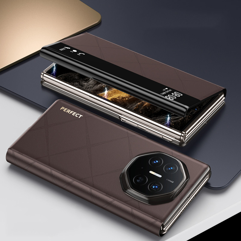 Matext ปลอกสําหรับ Huawei Mate XT X5 X3 ธรรมดานูนแม่เหล็กดูดอัจฉริยะ PU หนังกันกระแทก Hard โทรศัพท์มือถือกรณีฝาครอบ