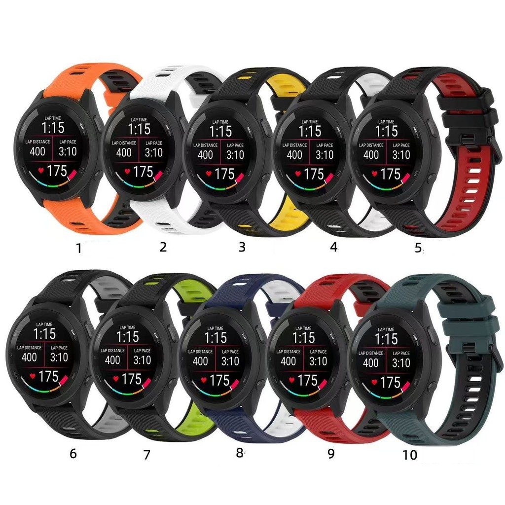 สายนาฬิกาGarmin 265/265s/245/245s/255/55/165/venu2s/venu3/venusq2/vivoactive4สายนาฬิกา18mm20mm22mm