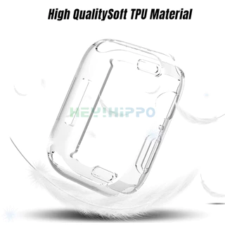ครอบคลุมเต็มรูปแบบtpuป้องกันกรณีสําหรับiwatch S10 42 มม.46 มม.โปร่งใสวงกลมรูนาฬิกาสําหรับIwatch Series 10 9 8 7 se 6 5 4 3 Ultra2 49 มม.45/41/44/40/38 มม.กรณี