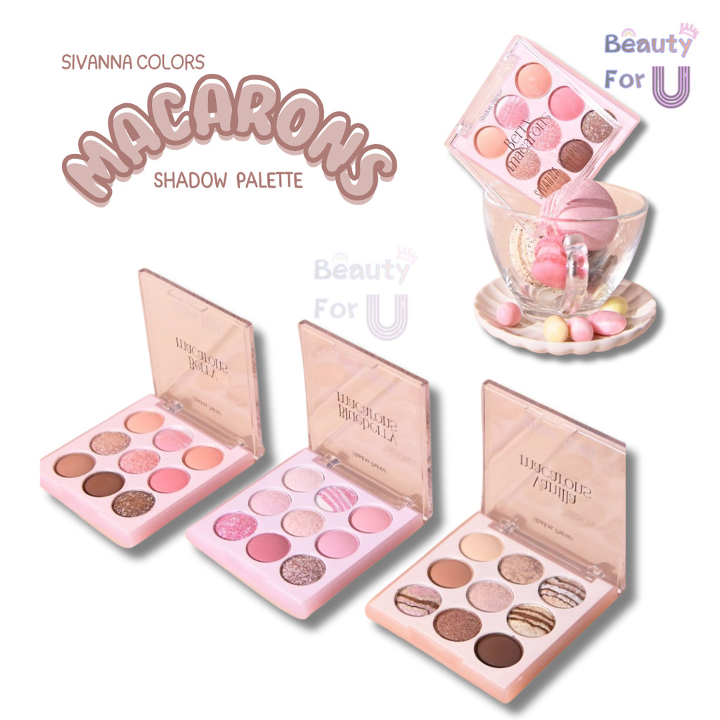 Sivanna Colors Macarons Shadow Palette HF658 ซีเวนน่า คัลเลอร์ส มาการอง แชโดว์ พาเลทท์