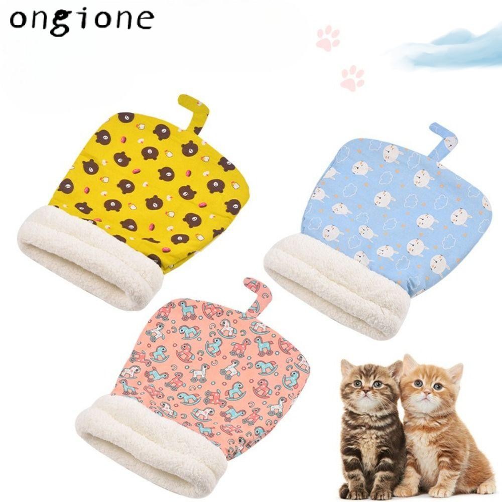 ออนกิone ถุงนอน รัง, ฤดูหนาวสบายสัตว์เลี้ยง Snuggle กระสอบแมวถุงนอน,ในร่มขนแกะผ้าฝ้ายอุปกรณ์สัตว์เลี้ยงสุนัขแมวอบอุ่นเตียง